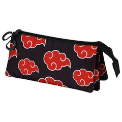Naruto Clouds-Estuche Portatodo Triple, Negro