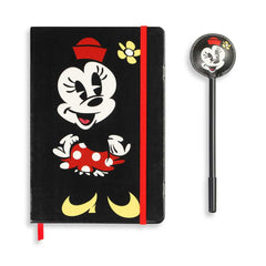 Disney Minnie Mouse Face-Gift Box with Diary and Fashion Ballpoint Pen, Multicolour