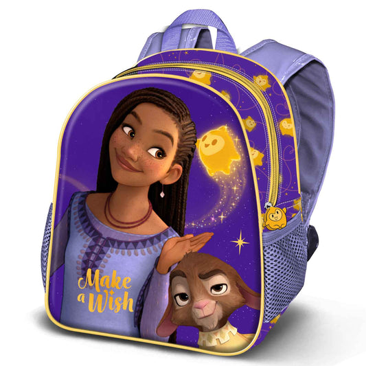 Disney Wish: El Poder De Los Deseos Star-Mochila 3D Pequeña, Lila