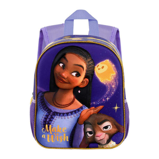 Disney Wish: El Poder De Los Deseos Star-Mochila 3D Pequeña, Lila