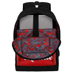 Disney Minnie Mouse Sparkle-Mochila HS Silver, Negro
