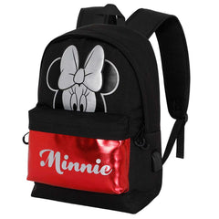 Disney Minnie Mouse Sparkle-Mochila HS Silver, Negro