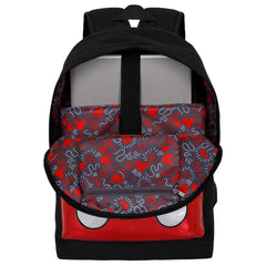 Disney Mickey Mouse Iconic-Mochila HS Silver, Negro