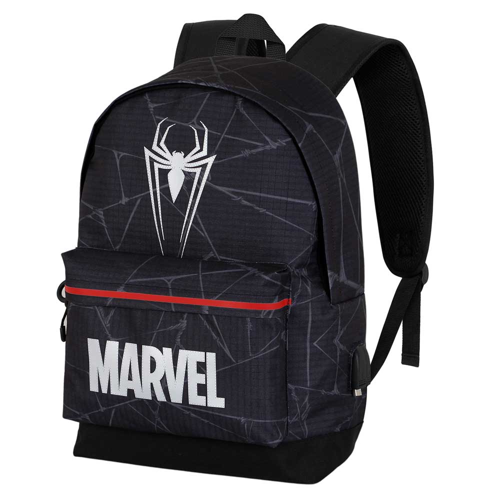 Marvel Spiderman Reflect-Backpack HS Silver, Black