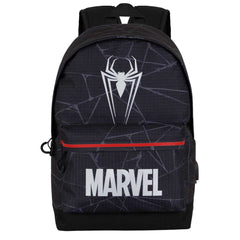 Marvel Spiderman Reflect-Backpack HS Silver, Black