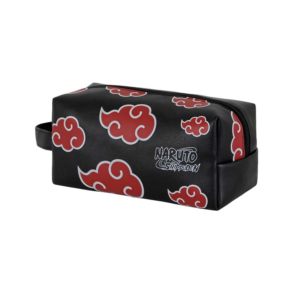 Naruto Clouds-PLUS Brick Travel Toiletry Bag, Black
