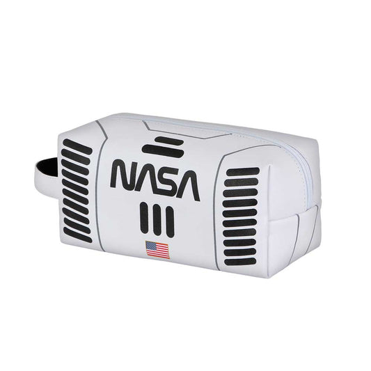 NASA Spaceship-PLUS Brick Travel Toiletry Bag, White