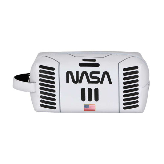 NASA Spaceship-PLUS Brick Travel Toiletry Bag, White
