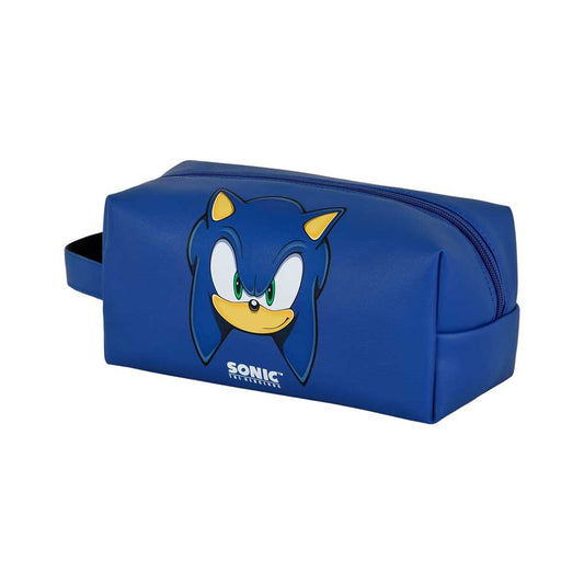 Sonic The Hedgehog Sight-Borsa da Toilette da Viaggio Brick PLUS, Blu
