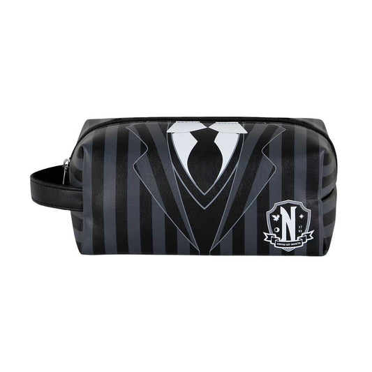 Wednesday Uniform-PLUS Brick Travel Toiletry Bag, Black