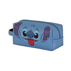 Disney Lilo and Stitch Tongue-PLUS Brick Travel Toiletry Bag, Blue