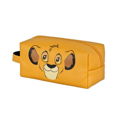 Disney Lion King Face-PLUS Brick Travel Toiletry Bag, Yellow