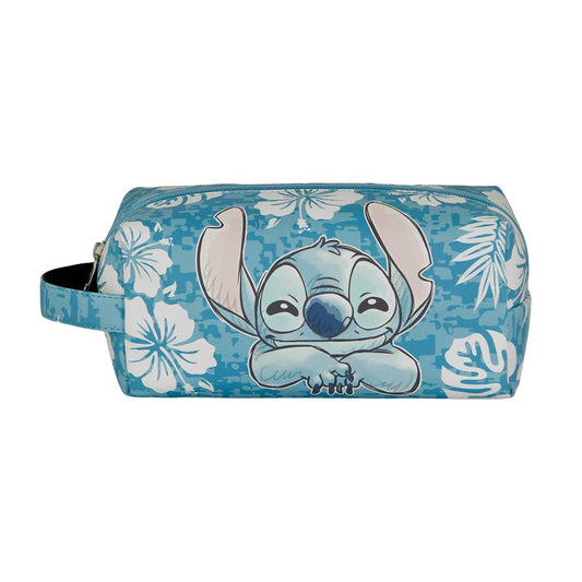 Disney Lilo and Stitch Aloha-PLUS Brick Travel Toiletry Bag, Blue
