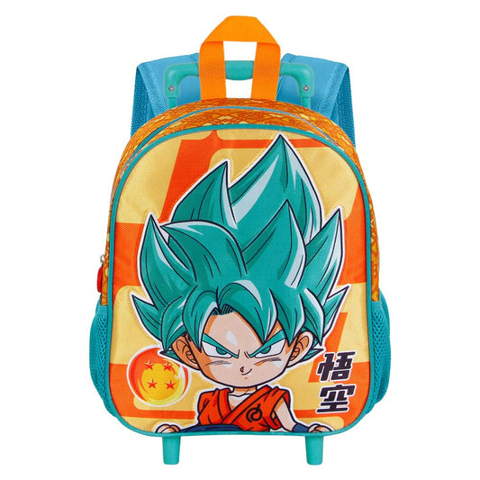 Dragon Ball (Bola de Dragón) Super-Mochila con Ruedas Pequeña, Multicolor