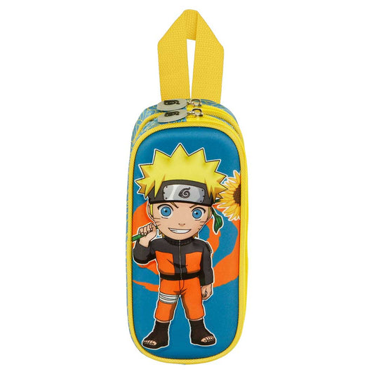 Naruto Peace-Double 3D Multi-colored Pencil Case, Multicolored