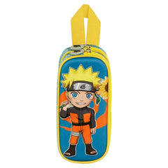 Naruto Peace-Double 3D Multi-colored Pencil Case, Multicolored