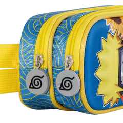 Naruto Peace-Double 3D Multi-colored Pencil Case, Multicolored