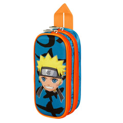 Naruto Happy-Double 3D Pencil Case, Blue