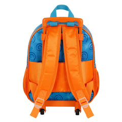 Naruto Happy-Mochila 3D con Ruedas Pequeña, Azul