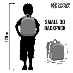 Naruto Happy-Mochila 3D Pequeña, Azul