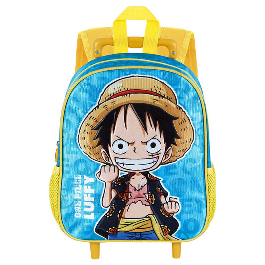 One Piece Monkey-Backpack on Wheels Small, Blue