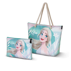 Disney Frozen 2 Summer-Borsa da Spiaggia Soleil, Blu