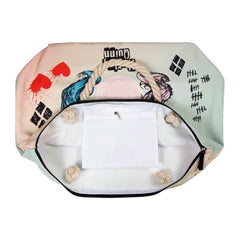 DC Comics Harley Quinn Mad Love-Soleil Beach Bag, Beige