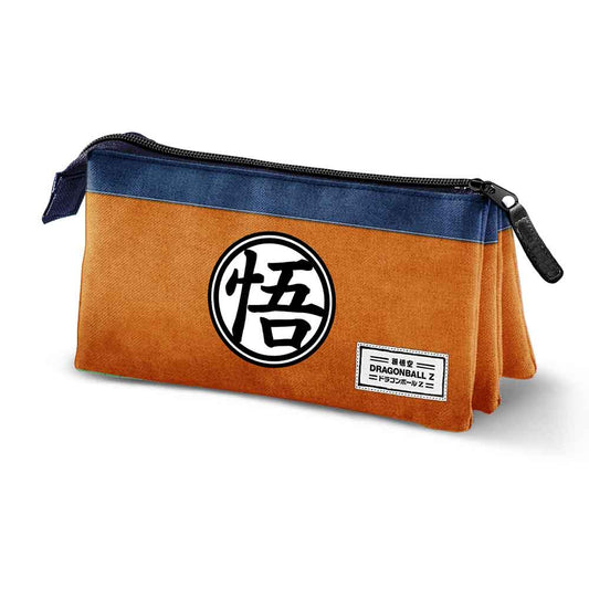 Dragon Ball Symbol-Triple Pencil Case, Multicolour
