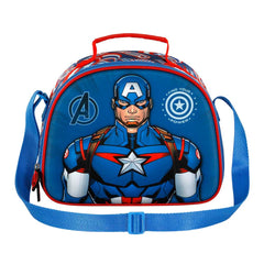 Marvel Captain America First - 3D Lunch Bag, Blue