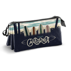 PRO-DG California-Estuche Portatodo Triple, Multicolor