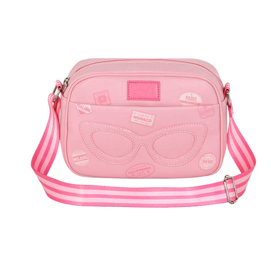 Barbie Travel-Bolso Bandolera Fashion Pequeña, Rosa