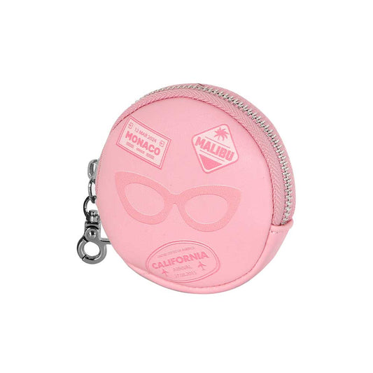 Barbie Travel-Monedero Cookie, Rosa