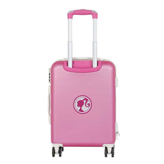Barbie Varsity-ABS 4-Wheel Cabin Suitcase, Pink