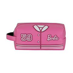 Barbie Varsity-PLUS Brick Travel Toiletry Bag, Pink