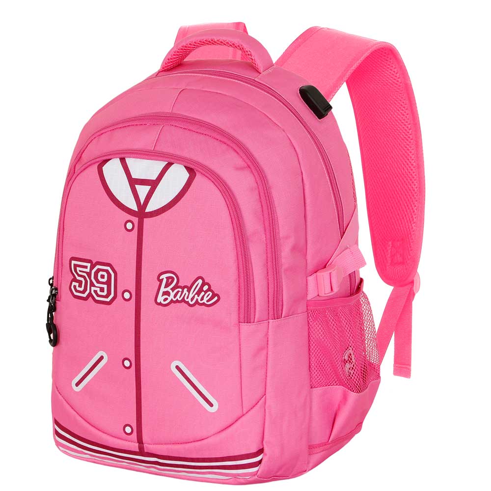 Barbie Varsity-PLUS Running Backpack, Pink