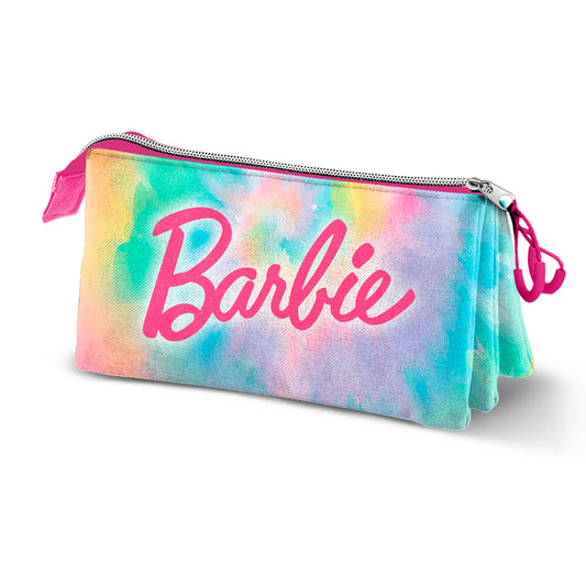 Barbie Tie Dye-Three-colored Barbie Tie Dye-Portatodo Triple Case, Multicolor