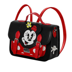 Disney Minnie Mouse Face-Borsa a Tracolla-Zaino Satchel, Multicolore