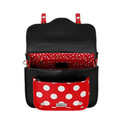 Disney Minnie Mouse Face-Borsa a Tracolla-Zaino Satchel, Multicolore