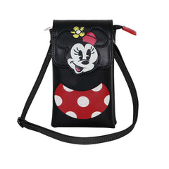 Disney Minnie Mouse Face-Mobile Phone Bag, Multicolour