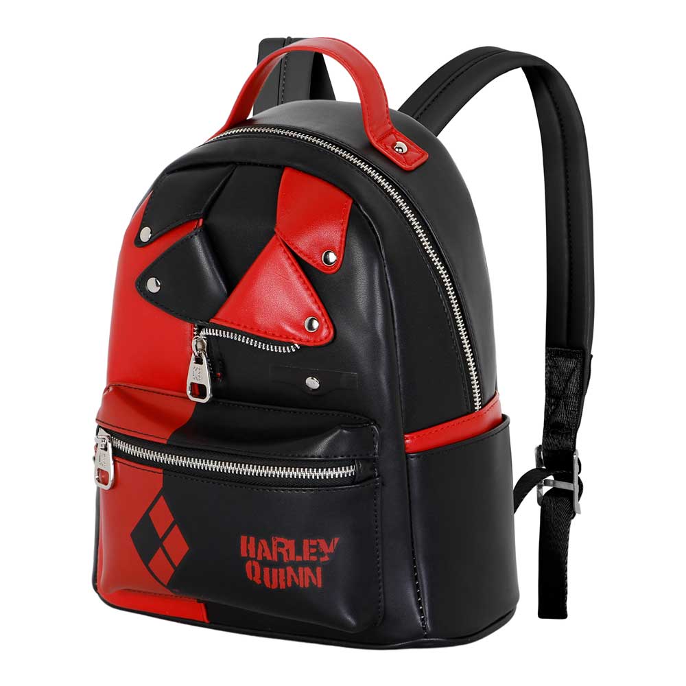 DC Comics Harley Quinn Jacket-Mochila Heady, Negro