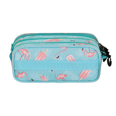 Oh My Pop Ice Flamingo-Estuche Portatodo Trick FAN 2.2, Turquesa