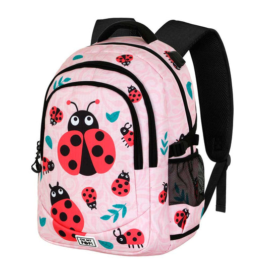 Oh My Pop Ladybug-Mochila Running PLUS, Rosa