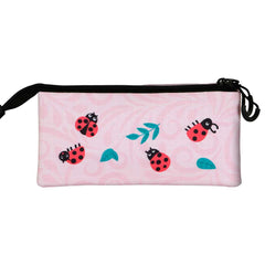 Oh My Pop Ladybug-Estuche Portatodo Triple, Rosa