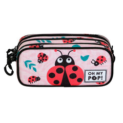 Oh My Pop Ladybug-Estuche Portatodo Trick FAN 2.2, Rosa