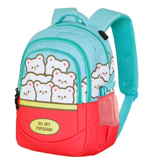 Oh My Pop Popcorn-Mochila Running PLUS, Azul