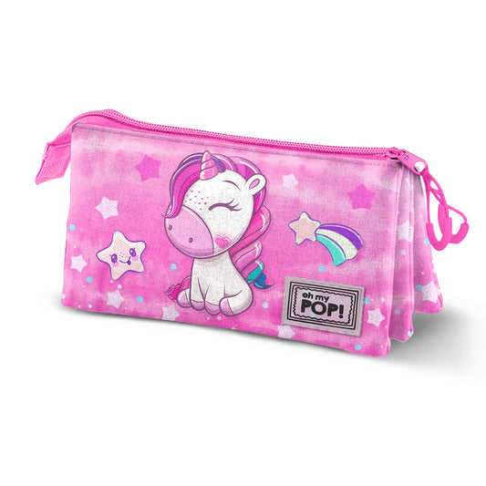 Oh My Pop Daydream-Estuche Portatodo Triple, Rosa