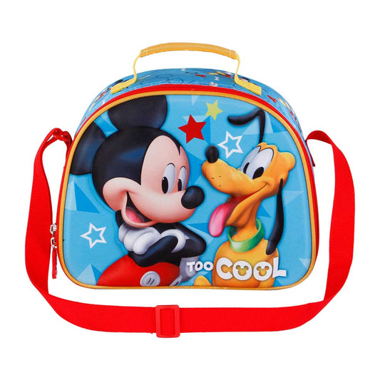 Disney Topolino Pal-Borsa Porta Merenda 3D, Blu