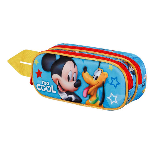 Disney Mickey Mouse Pal-Pal-Double 3D Pencil Case, Blue