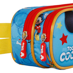Disney Mickey Mouse Pal-Pal-Double 3D Pencil Case, Blue