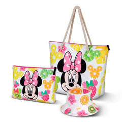Disney Minnie Mouse Fruits-Borsa da Spiaggia Soleil, Multicolore